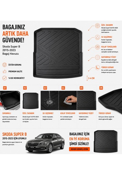 Skoda Superb 2015-2023 Arası Bagaj Havuzu