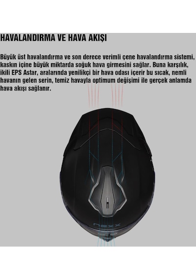 Nexx Y.100R Baron Kapalı Kask Mat Mor