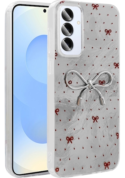 Samsung Uyumlu Galaxy S24 Plus Kılıf Kamera Korumalı Figürlü Zore Ponti Silikon Kapak Açık Mavi