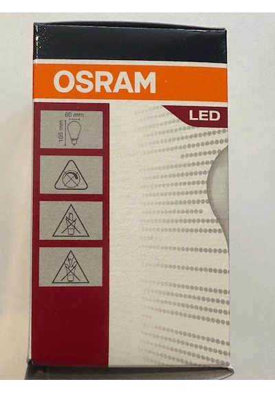 Osram 8.5w 60w Sarı Işık E27 Duylu Klasik Led Ampul 3 Adet