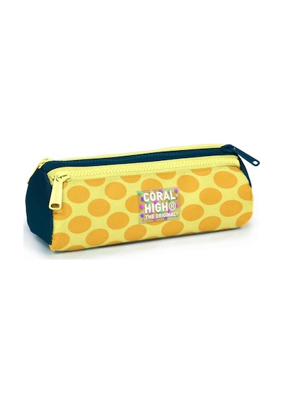 Coral High Çok Renkli Dama Çizgi Puantiye Desenli 3 Lü Okul Çanta Seti 33204 Sarı