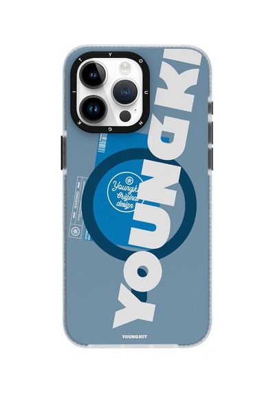 Apple Uyumlu iPhone 15 Pro Max Kılıf Magsafe Şarj Özellikli Youngkit Binfen Serisi Yazı Temalı Kapak Pembe Pembe
