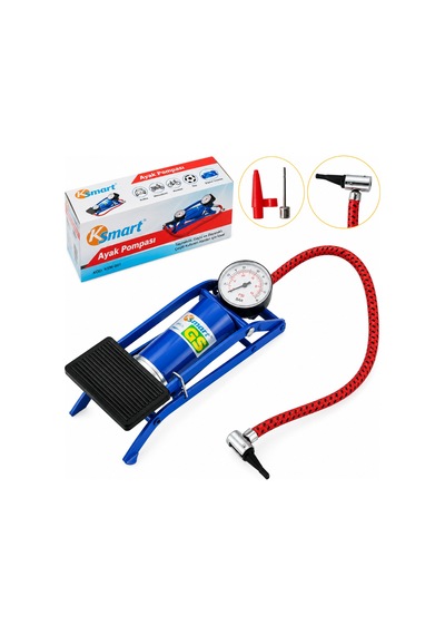 Ksmart K-3453 Ayak Pompası Pedallı Lastik Şişirme Hava Pompası