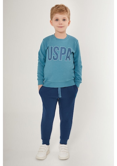 U.s. Polo Assn Strip Mavi Erkek Çocuk Eşofman Takımı