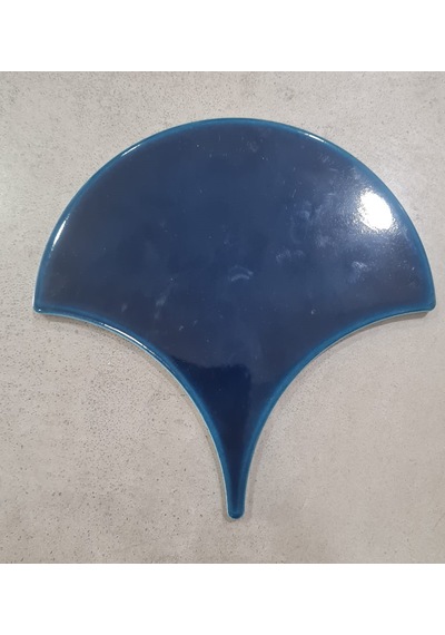 Armada Çini 17x17 Cm Koyu Petrol Mavisi Balık Pulu Seramik
