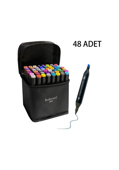 Dodocool 48 Li Çift Uçlu Touch Marker Art Tasarım Kalem Seti İthal Ürün