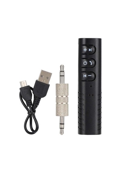 Okm 1002 Şarjlı Araç Aux Bluetooth Adaptör Müzik Çalar Aux Girişli Araç Kiti - Al4639
