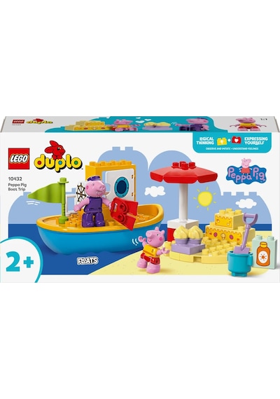 LEGO® DUPLO® Peppa Pig Tekne Gezisi 10432 - 2+ Eğitici Oyuncak Yapım Seti (23 Parça)