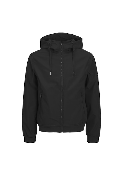 Jack & Jones Büyük Beden Kapüşonlu Ceket - Basic - 12236331 Black Siyah