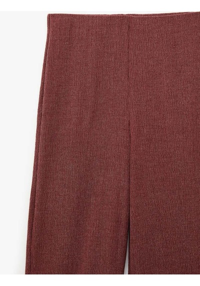 Koton Slim Fit Kadın Pantolon 6sak40032ek Bordo
