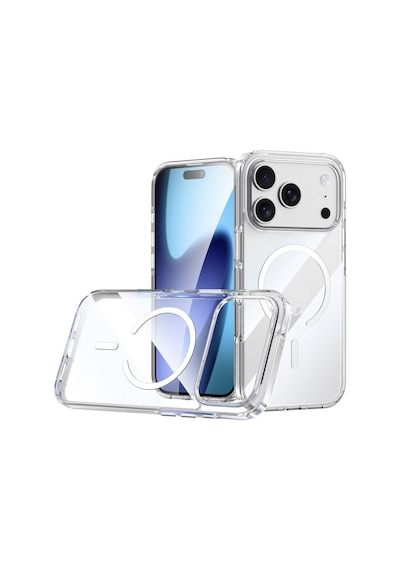 Nihcase Apple Uyumlu iPhone 17 Pro Max Kılıf Embos Magnetic Acrylic Tpu Kapak