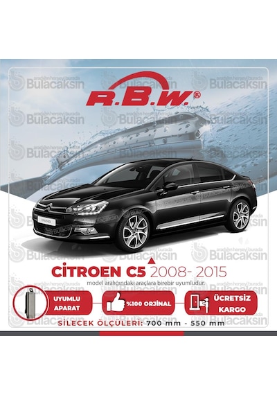 Citroen C5 Muz Silecek Takımı (2008-2015) RBW