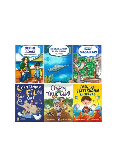 1.2.ve 3.sınıf Çantamdan Fil Çıktı,çevrim Dışı Tatil Günü,arel Ve Enteresan Kumbarası,6 Kitaplık Set