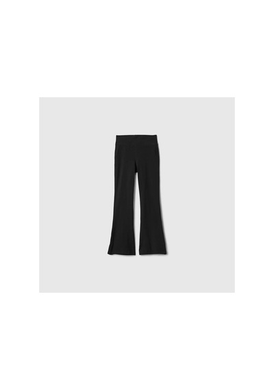Gap Kız Çocuk Streç Jersey Legging Flare Tayt Siyah