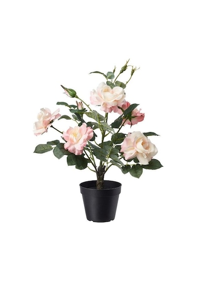 Ikea Fejka Saksılı Yapay Gül 47 Cm Siyah Koyu Yeşil Beyaz Pembe Çok  Renkli