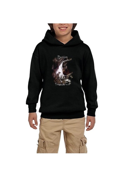 Zepplin Giyim Burzum The Ways Of Yore Siyah Çocuk Kapşonlu Sweatshirt
