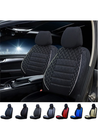 Renault SymbolOto Koltuk Kılıfı Gof Beyaz - Siyah