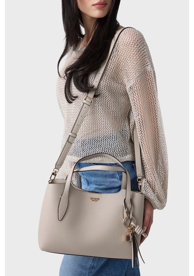 Guess Melody Logolu Çıkarılabilir Askılı Çanta Hwbg9735060 Kadın Çanta Hwbg97 35060 Lta Bej