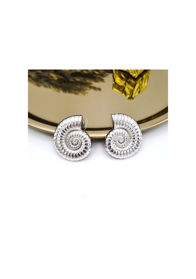 Salyangoz Silver Küpe