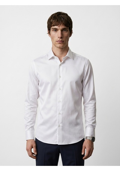 Baselco Elegance Pamuk Saten Slim Fit Gömlek Tycf089711362430754e40e09 Beyaz