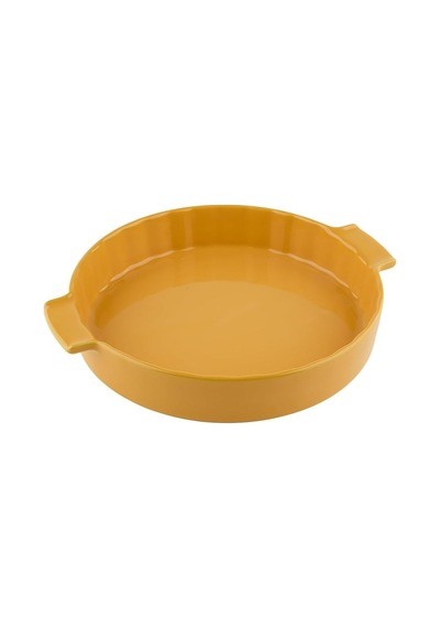 Yıldız Elissa Rölyefli Yuvarlak Fırın Kabı Sarı 32.5 Cm Çok Renkli