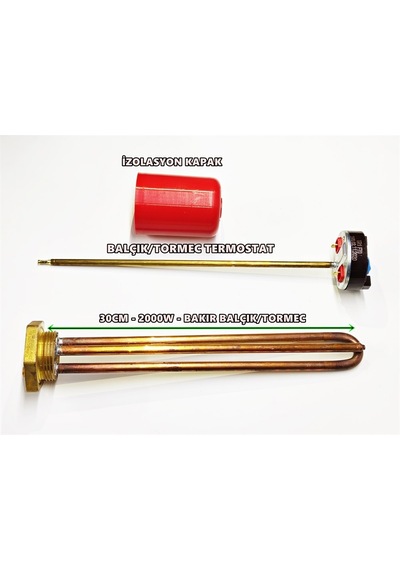 Balçık Güneş Enerji Isıtıcısı 30cm Bakır 2000w+termostat+kapak