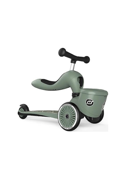 Scoot And Ride Highwaykick 1 Lifestyle Scooter - Green Lines 210621-96604 Haki