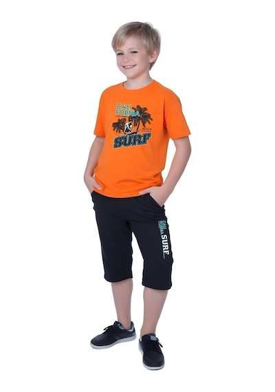 Fyk Kids Erkek Çocuk Yazlık Slam Dunk-gamıng-varcity Baskılı Alt-üst Takım Çok Renkli