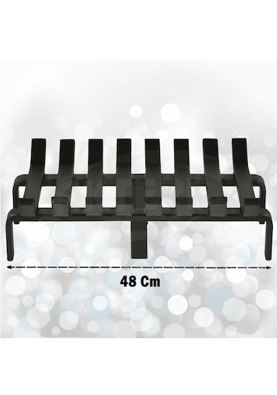 48 Cm X 32 Cm 8 Çubuklu Ekstra Şömine Izgarası Dar Gözlü Izgara