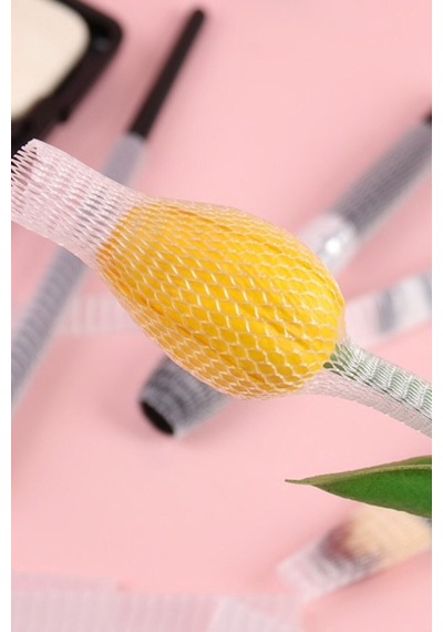Mucit Home Makyaj Fırçası Koruyucu Far Allık Kontür Eyeliner Fırça Malzemeleri Ürünleri Koruyucu File Kapak Örgü Kılıf Set 20li