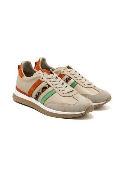 Sneaker Günlük Kadın Mar-25y-192-910 John May Tropic Tropic Bej - Turuncu