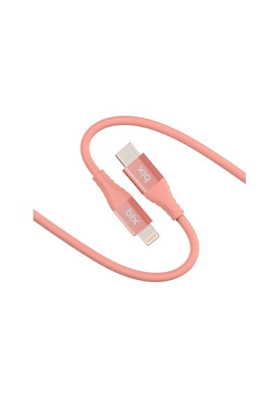 Bix ﻿BXSC1CL 60W Type-C To 1.2 M Lightning Silikon Şarj ve Data Kablosu Mercan