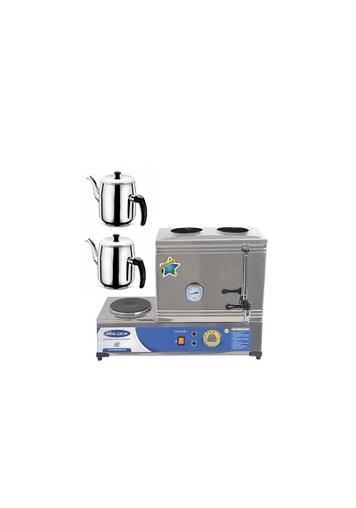 Platin 25 Litre Elektrikli Pleytli Çay Kazanı & Kahveci Kazanı & Kahve Ve Çay Ocağı-demlik li