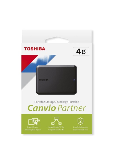Canvio Partner 4 Tb Taşınabilir 2, 5 İnç Harici Hdd, Usb 3.2 Gen 1, Mac Ve Windows İle Uyumlu, Usb İle Çalışır