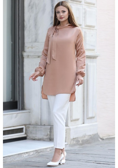 Esilanur Trend Tesettür Tunik Camel Camel