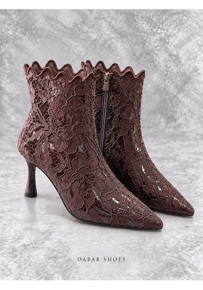 Dabab Shoes Mona Kadın Acı Kahve Dantel İşlemeli Sivri Burun Sıcak Astarlı Fermuarlı 7 Cm İnce Topuklu Bot Bootie Kahverengi Dabab Shoes Mona Kadın Acı Kahve Dantel İşlemeli Sivri Burun Sıcak Astarlı Fermuarlı 7 Cm İnce Topuklu Bot Bootie Kahverengi