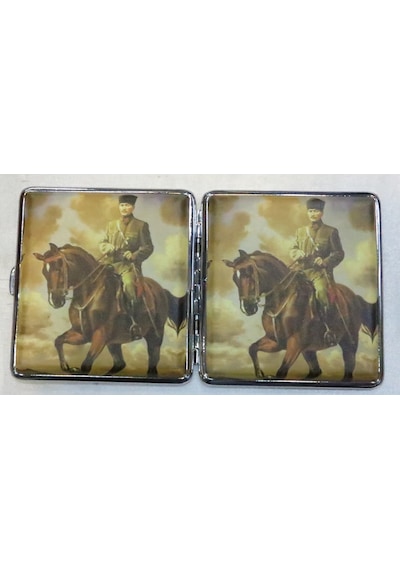Sigara Tabakası(Kısa Sigara)9.50cm/9.50cm boyutlarında-ATATÜRK