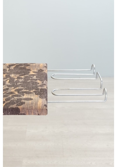 Mistik Home Rose Katlanır Dolaplı Ütü Masası Çam Gövde, Kahverengi Çiçek Desenli Çam/kahverengi