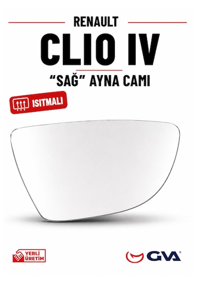 Renault Clio 4-IV Sol Ayna Camı Isıtmalı 963669996r