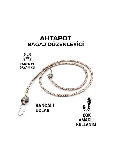 Kancalı Elastik Bagaj Lastiği Pratik Eşya Sabitleme Ve Bagaj Düzenleme Çözümü