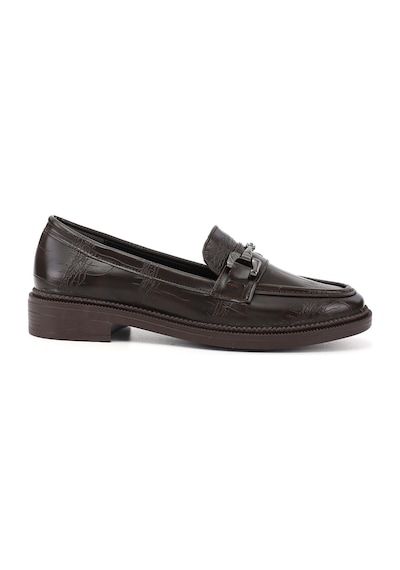 Gönderir Kadın Kahve Kroko Loafer Ayakkabı Ddza86535743 Kahverengi