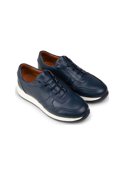 Deery Erkek Hakiki Deri Lacivert Sneaker Ayakkabı - E8210mlcve01 Lacivert