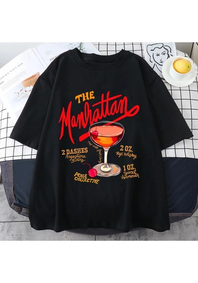 Startmore Manhattan Ağır Vintage T Erkek Kadın Moda Hip Hop Streetwear Gevşek Günlük Kıyafetler Siyah