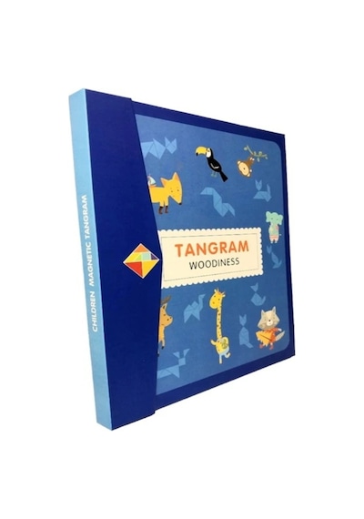 Manyetik Ahşap Tangram Puzzle - Bga6645787