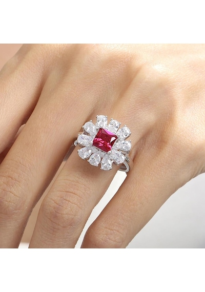 Mia Vento Effective Diamond Milano Rüyası Sentetik Yakut Taşlı Gümüş Yüzük