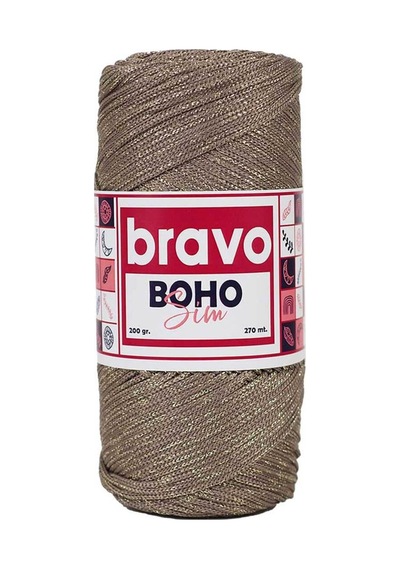 Boho Sim Polyester Makrome 040 Vizon Gold Simli