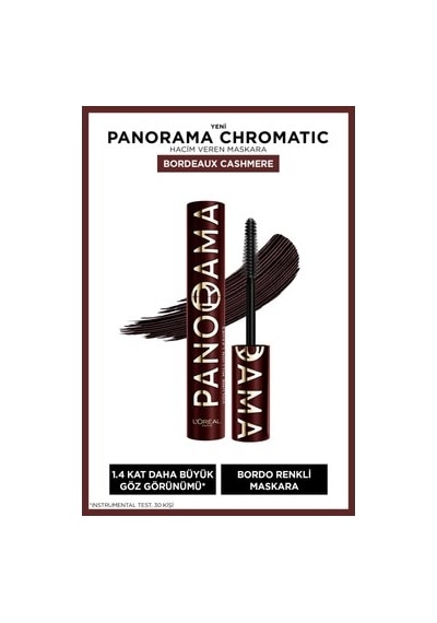 L'oréal Paris Panorama Chromatic Maskara Bordo Hacim Verici Büyük Boy Ayrık Kirpikler 00