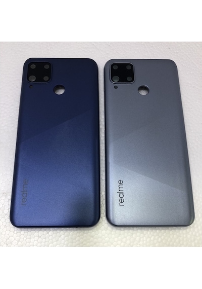 Realme C15 Rmx2180 Kasa Arka Kapak Pil Kapağı - Mavi
