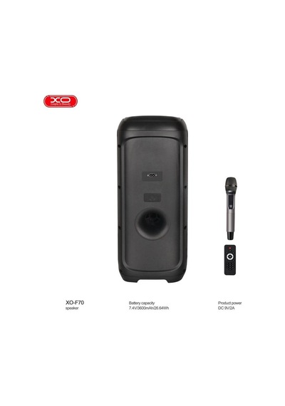 F70 40w Rgb Işıklı Karaoke Parti Hoparlörü - Mikrofonlu Ve Uzaktan Kumandalı Bluetooth Speaker