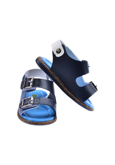 Kiko Kids Erkek Çocuk İlk Adım Sandalet Şb 2330-2339 Lacivert - Mavi 001